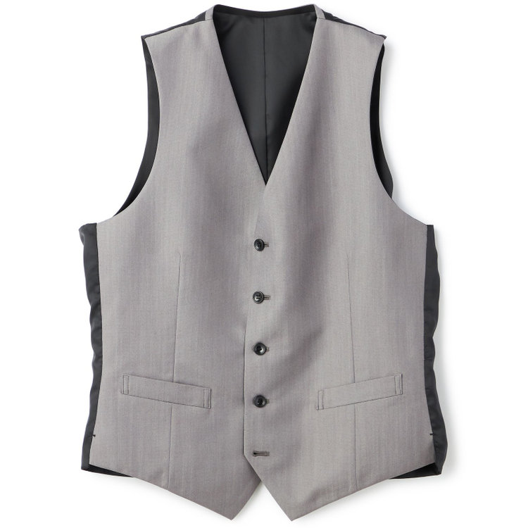 ドナートヴィンチ 【Donato Vinci Italy】【年間】リバーシブルジレ(ベスト)/ブラック＆グレー その他