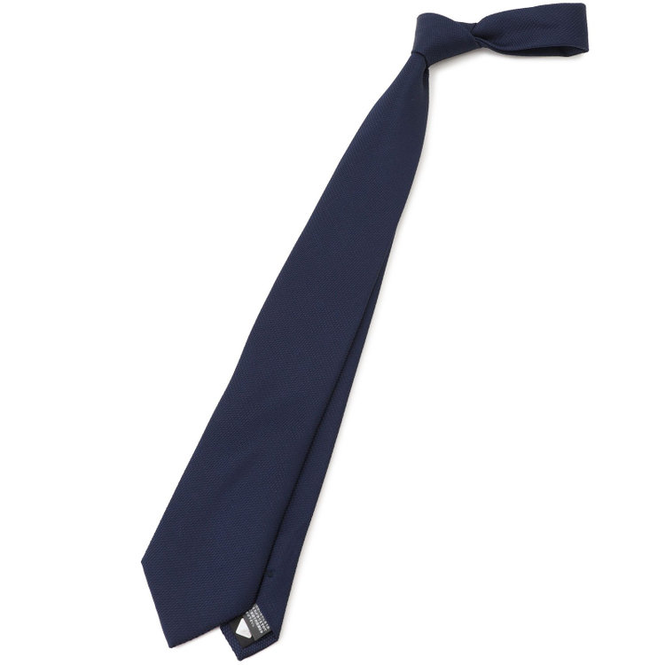 カンサイマンブルー 【イージーパーソナルカラータイ】【KANSAIMAN collection】シルクネクタイ＆ポケットチーフ付き/8.0㎝/冬 ネイビー その他