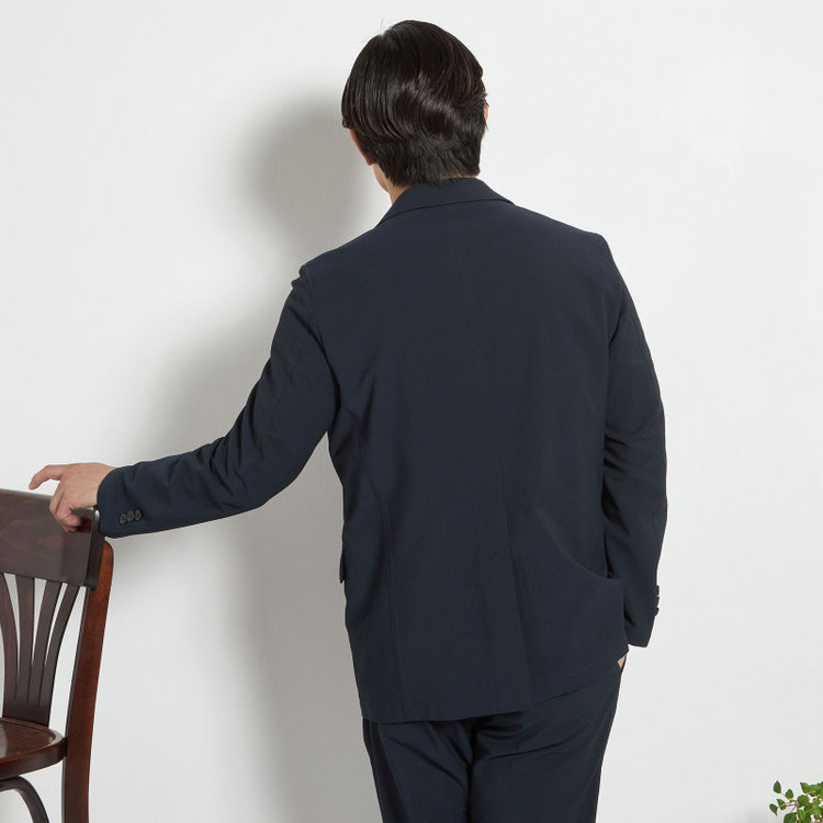 ＵＷＳ ＷＯＲＫ 【ULTRA WORK SUIT】【春夏】セットアップ2釦ジャケット/ネイビー 紺濃色