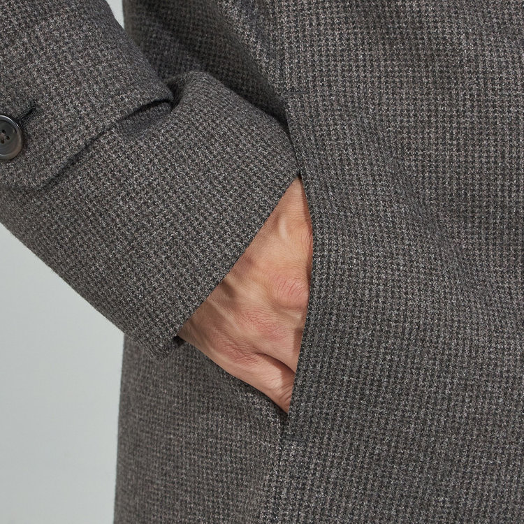 ソノタ（KONAKA用） 【レギュラーフィット】【秋冬】ショートスタンドカラーコート/ブラウン 茶濃色