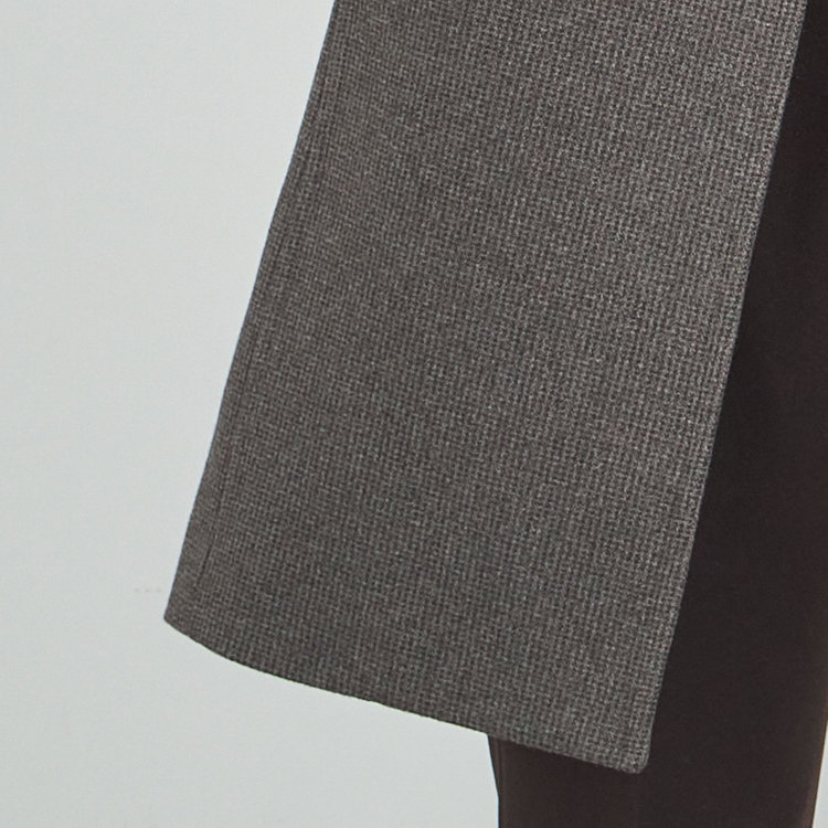 ソノタ（KONAKA用） 【レギュラーフィット】【秋冬】ショートスタンドカラーコート/ブラウン 茶濃色