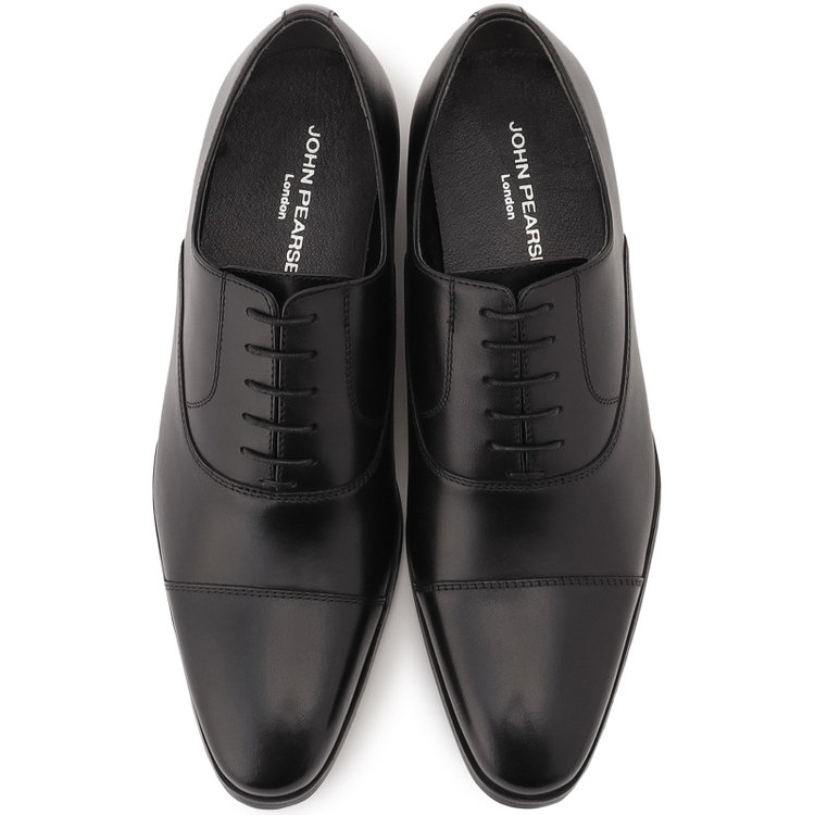 ジョンピアース 【JOHN PEARSE】ストレートチップ ドレスシューズ/ブラック/セメント製法 黒