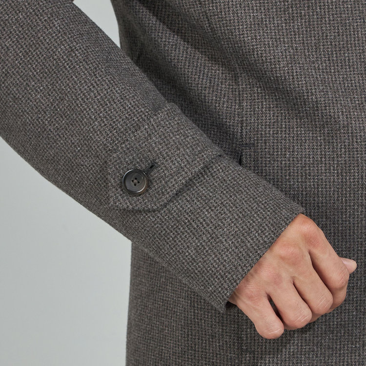 ソノタ（KONAKA用） 【レギュラーフィット】【秋冬】ショートスタンドカラーコート/ブラウン 茶濃色