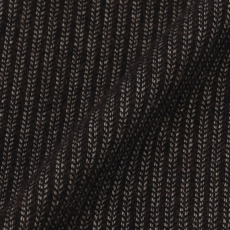 ＫＭＣブラック 【KANSAIMAN collection】ショートスタンドカラーコート/ブラウン/RE:NEWOOL 茶濃色