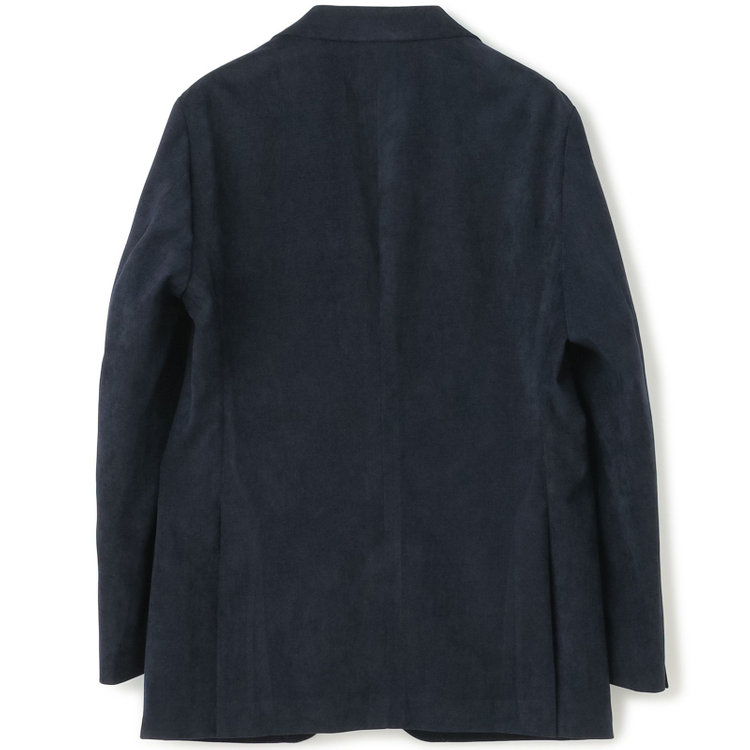 ＪＰ コンフォート 【JOHN PEARSE comfort navy】【秋冬】機能性ポリエステル素材 2釦シングルジャケット/ネイビー×コーデュロイ/ULTRA MOVE 紺濃色