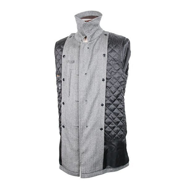 ソノタ（KONAKA用） 【トレンチ】【パワーストレッチ】ウールコート/グレー×ヘリンボーン グレー系(灰)