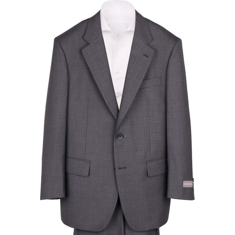 ドナートヴィンチ 【Donato Vinci Italy】【春夏】2釦シングルスーツ 1タック/グレー×ソリッド/NEW ZEALAND LIMITED WOOL/REAL GRAY COLLECTION/COOL REFLECTION グレー系(灰)