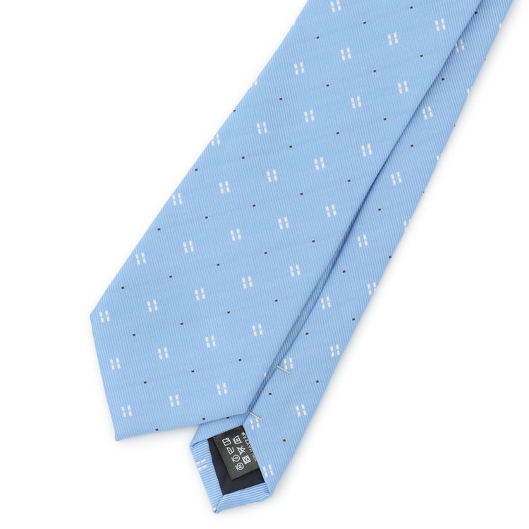 ハイスペックモーション 【発送在庫あり】【HIGH SPEC MOTION】ウォッシャブル 小紋柄ネクタイ 8.0cm幅/ブルー その他