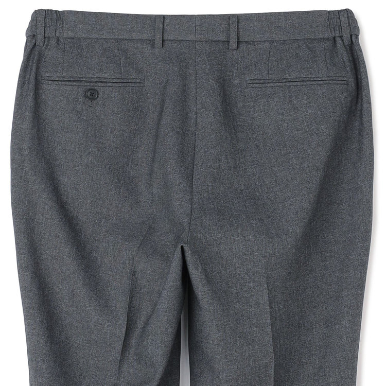 ハイスペックモーション 【HIGH SPEC MOTION】【春夏】0タックパンツ/グレー/ウエストシャーリング仕様/※裾上げ必要 グレー濃色