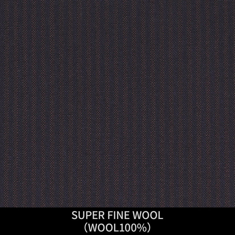 ＪＰ コンフォート 【パターンオーダー】【JOHN PEARSE comfort 2釦】【春夏】スーツ/SUPER FINE WOOL/ネイビー＆ブラウン×ストライプ(WOOL100%) ネイビー系(紺)