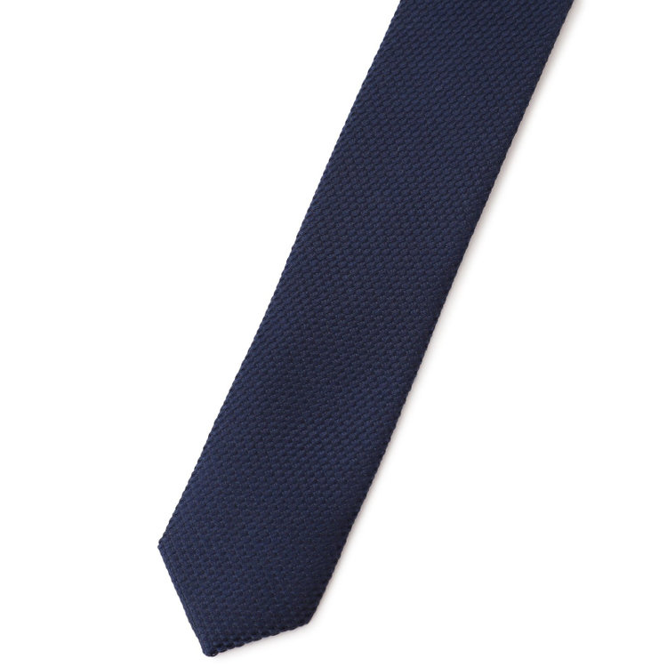 カンサイマンブルー 【イージーパーソナルカラータイ】【KANSAIMAN collection】シルクネクタイ＆ポケットチーフ付き/8.0㎝/冬 ネイビー その他