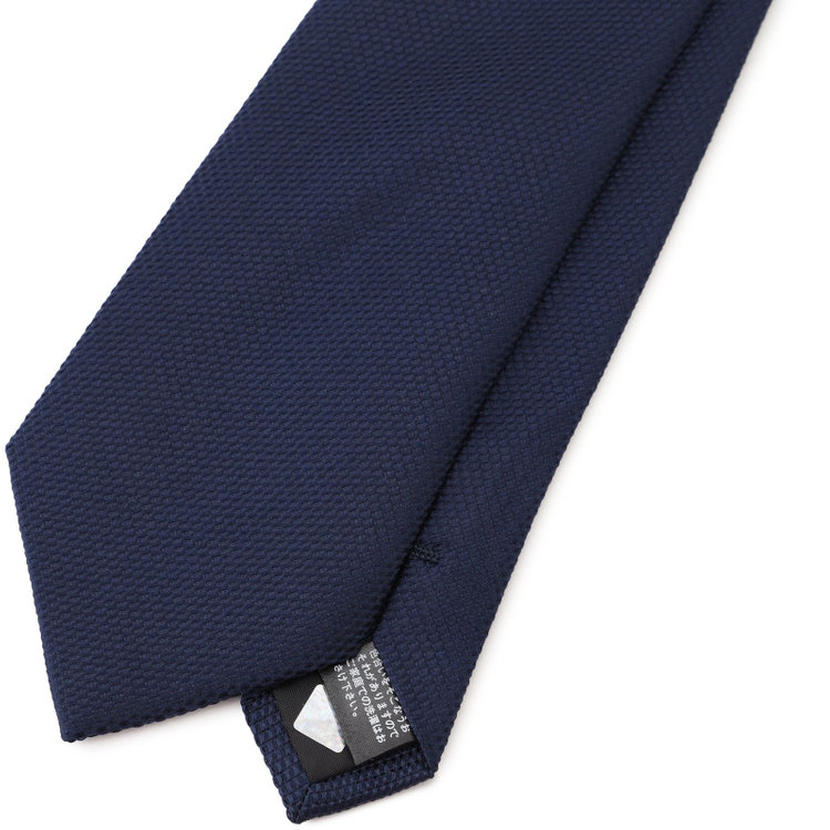 カンサイマンブルー 【イージーパーソナルカラータイ】【KANSAIMAN collection】シルクネクタイ＆ポケットチーフ付き/8.0㎝/冬 ネイビー その他