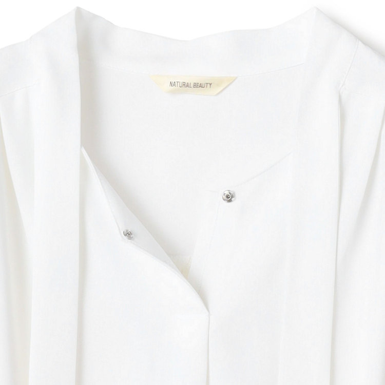 KONAKA　アウトレット 【WEB限定/OUTLET/汚れ・キズ等有】【NATURAL BEAUTY】スリムボウタイカットソー/ホワイト 白