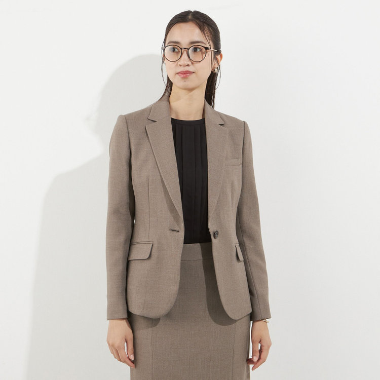 【Diana】【秋冬】ジャケット/ブラウン/ウォッシャブル＆ストレッチ