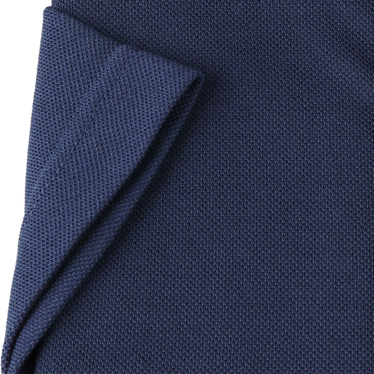 ＪＰ コンフォート 【半袖】【JOHN PEARSE comfort navy】【ノーアイロン】ホリゾンタルワイドビズポロシャツ プルオーバータイプ/ネイビー/ULTRA MOVE/ニット素材 青濃色
