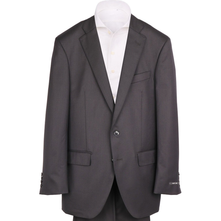 ＪＰセレクトライン 【JOHN PEARSE Black SELECT LINE】【年間】スペアパンツ付き/2釦シングルスーツ/ブラック×ソリッド ブラック系(黒)