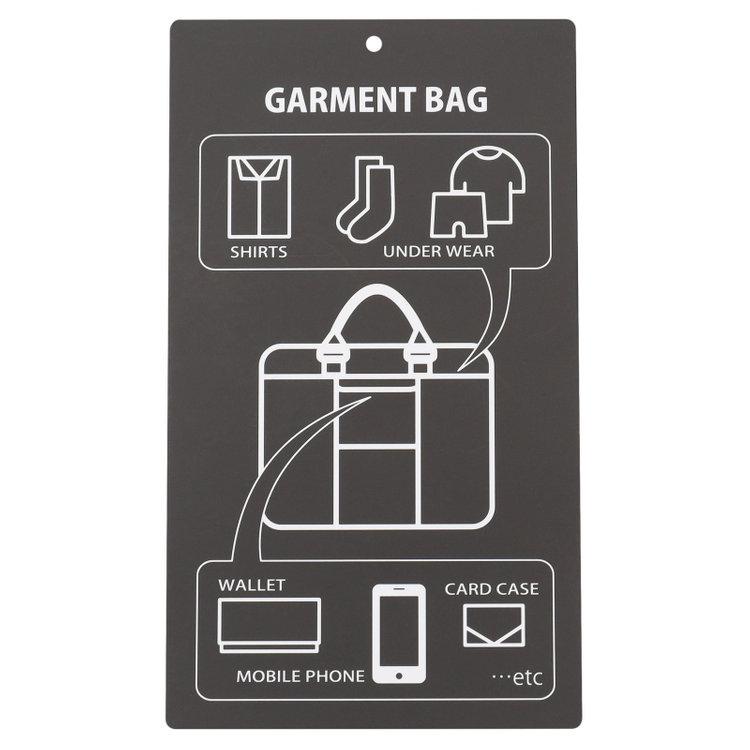 ソノタ（KONAKA用） ガーメントバッグ/ブラック/ショルダーストラップ付 黒