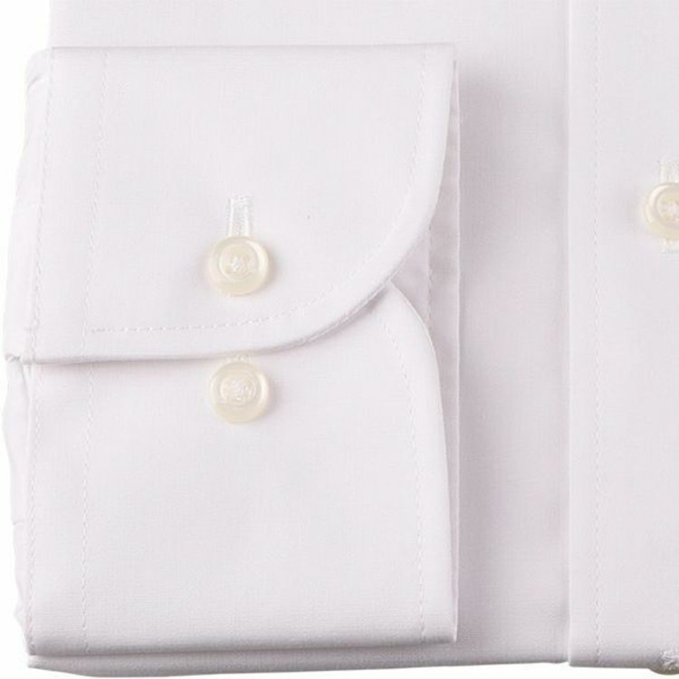 KONAKA　アウトレット 【WEB限定/OUTLET/汚れ・キズ等有】【JOHN PEARSE White】【形態安定】レギュラーカラードレスワイシャツ/ホワイト×ソリッド ホワイト系(白)