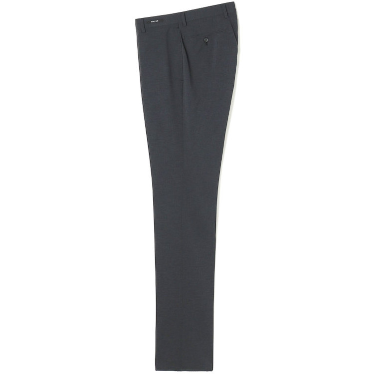 ジョンピアースブラック 【JOHN PEARSE Black SELECT LINE】【春夏】ポリエステル 0タックパンツ/グレー/ウォッシャブル/※裾上げ必要 グレー濃色