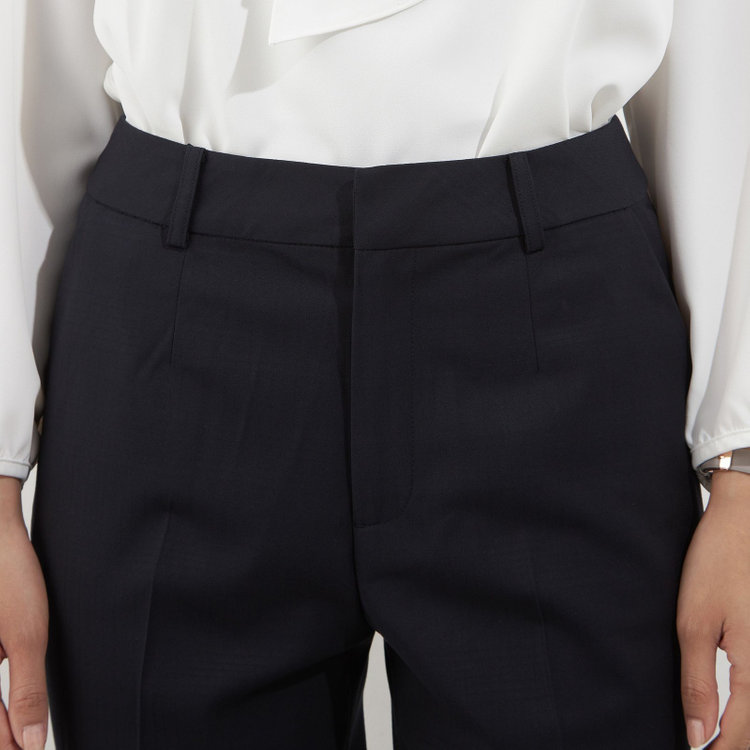 ソノタ（KONAKA用） 【Diana】【秋冬】パンツ/ネイビー×シャドーチェック/ウォッシャブル＆ストレッチ/裾上げ済仕様 紺中間