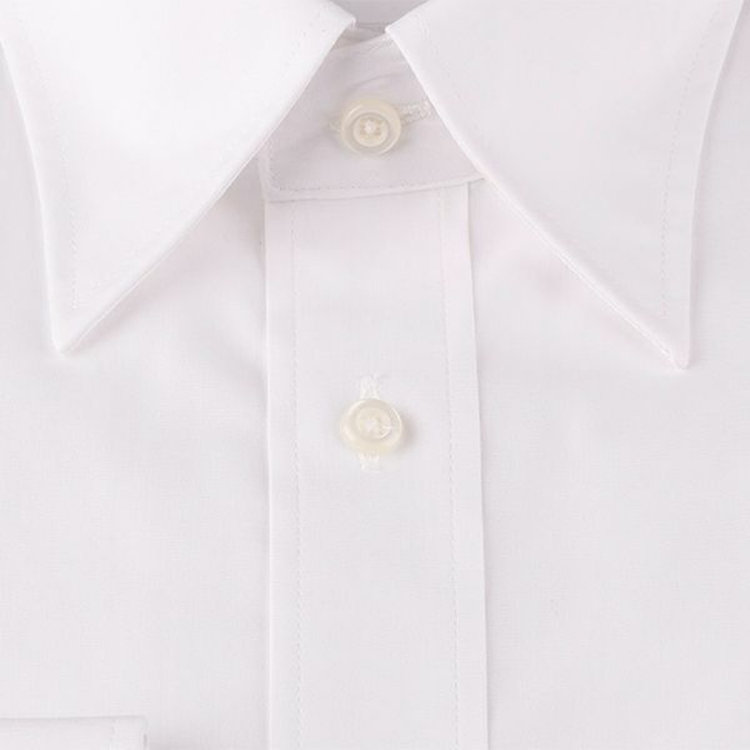KONAKA　アウトレット 【WEB限定/OUTLET/汚れ・キズ等有】【JOHN PEARSE White】【形態安定】レギュラーカラードレスワイシャツ/ホワイト×ソリッド ホワイト系(白)