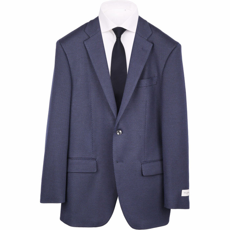 ドナートヴィンチ 【Donato Vinci Italy】【春夏】リネンコットンブレンド 2釦シングルジャケット/ネイビー ネイビー系(紺)