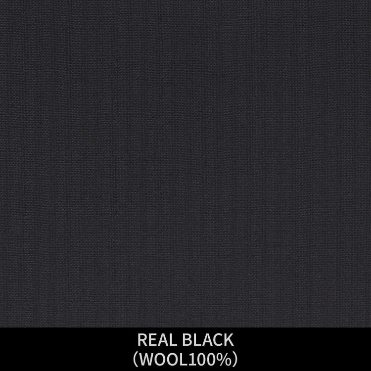 ＪＰ コンフォート 【パターンオーダー】【JOHN PEARSE comfort 2釦】【春夏】スーツ/REAL BLACK/ブラック×シャドーストライプ(WOOL100%) ブラック系(黒)