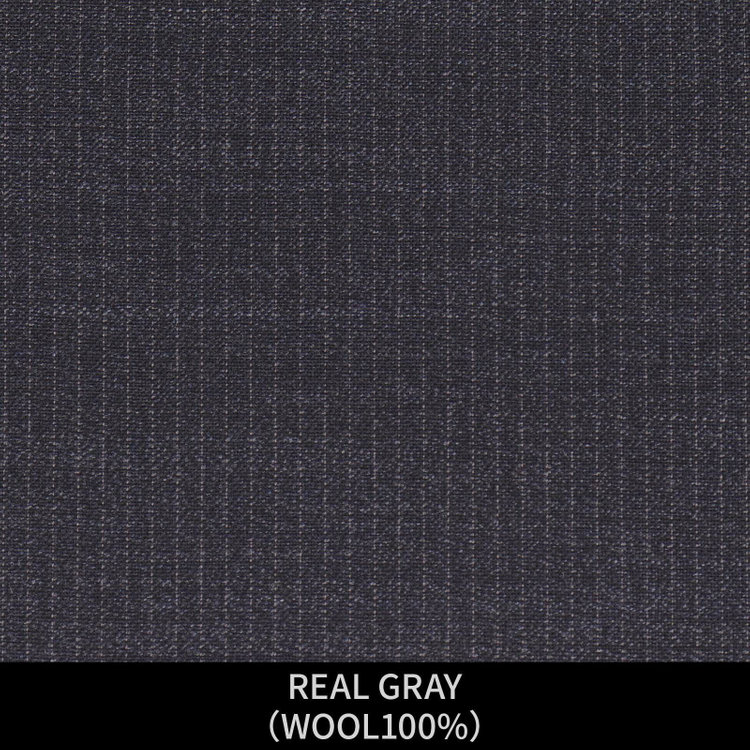 ＪＰ コンフォート 【パターンオーダー】【JOHN PEARSE comfort 2釦】【春夏】スーツ/REAL GRAY/グレー×ストライプ(WOOL100%) グレー系(灰)