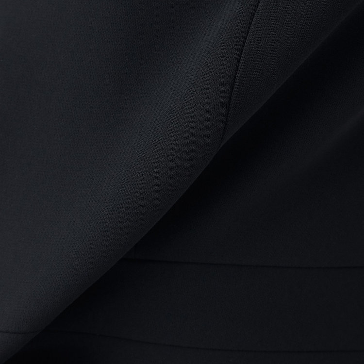 ソノタ（KONAKA用） 【BIEN BELLE】【年間】【ストレッチ】ノーカラーサテン使いアンサンブルレディースフォーマル 黒