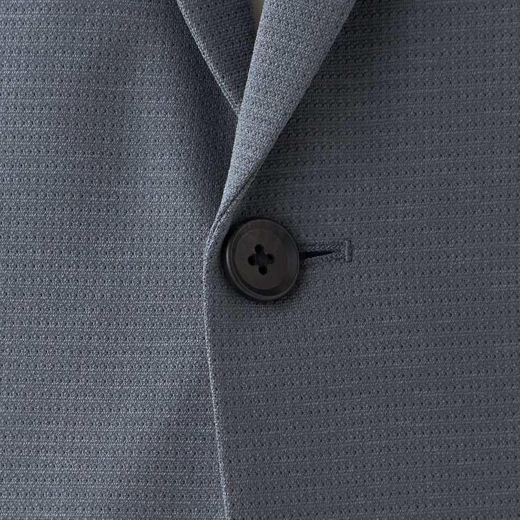 ＪＰ コンフォート 【JOHN PEARSE comfort navy】【春夏】機能性ポリエステル素材 2釦シングルジャケット/グレー/ULTRA MOVE/RIRANCHA/ウォッシャブル グレー中間