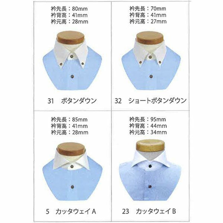 ソノタ（KONAKA用） 【日本縫製】【パターンオーダー】ワイシャツ・ドレスシャツ/ブルー＆ホワイト×チェック/形態安定(COTTON100%) ブルー系(青)