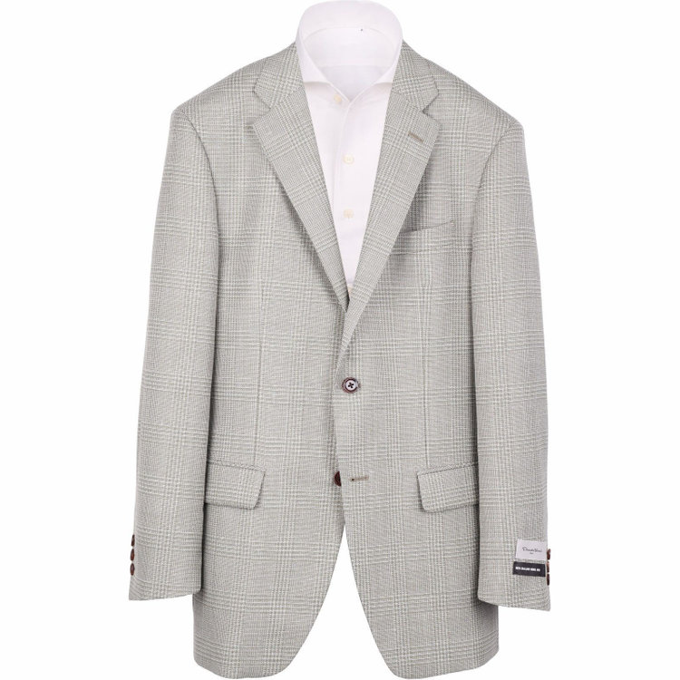 ドナートヴィンチ 【Donato Vinci Italy】【春夏】ウールブレンド2釦シングルジャケット/グリーン×チェック/NEW ZEALAND WOOL MIX グリーン(緑)