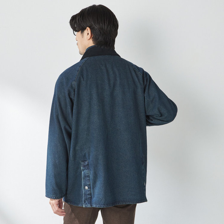 スタンリーブラッカ 【stanley blacker new york】【秋冬】デニムハンティングジャケット/ネイビー 紺中間