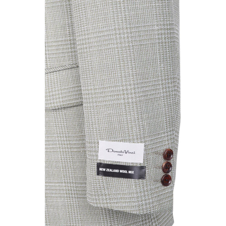ドナートヴィンチ 【Donato Vinci Italy】【春夏】ウールブレンド2釦シングルジャケット/グリーン×チェック/NEW ZEALAND WOOL MIX グリーン(緑)