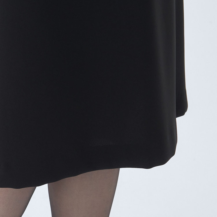 ソノタ（KONAKA用） 【BIEN BELLE】【年間】【ストレッチ】ノーカラーサテン使いアンサンブルレディースフォーマル 黒