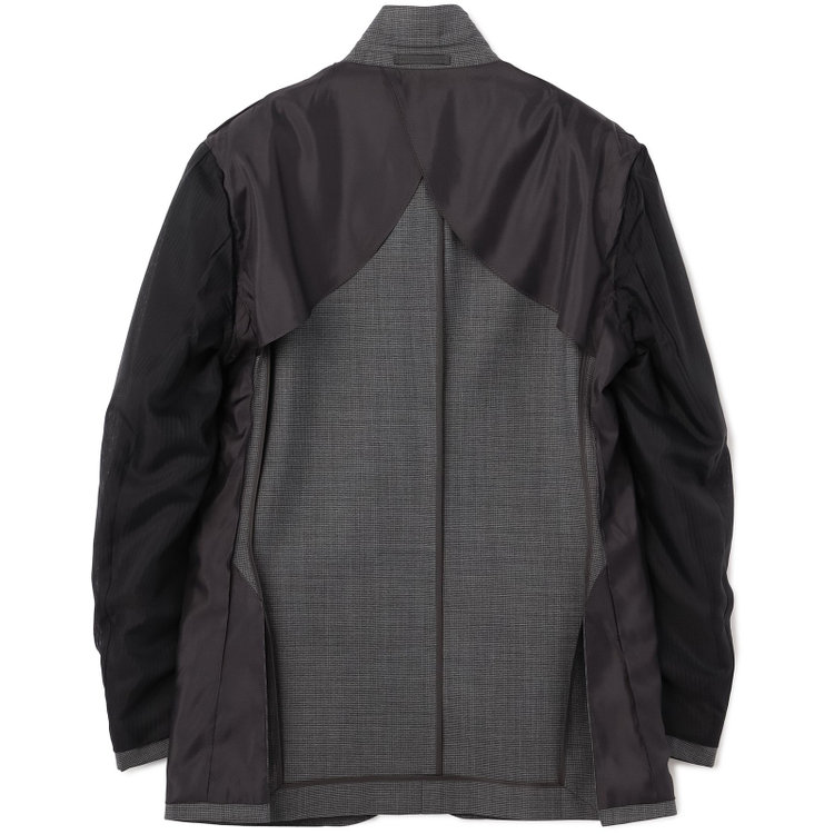 ＪＰ コンフォート 【JOHN PEARSE comfort】【春夏】2釦シングルスーツ ショートタック/グレー×チェック/REAL GRAY/NEW ZEALAND WOOL/SustainaBee Wool/※裾上げ必要 グレー中間