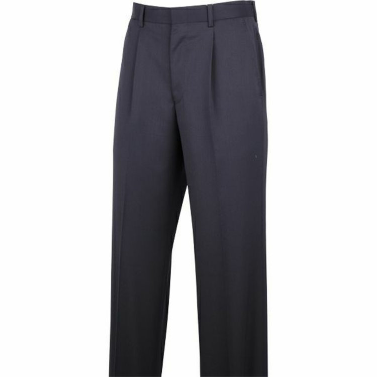 ジョンピアース 【JOHN PEARSE White】【年間】1タックビジネススラックス/ネイビー×ソリッド 紺濃色