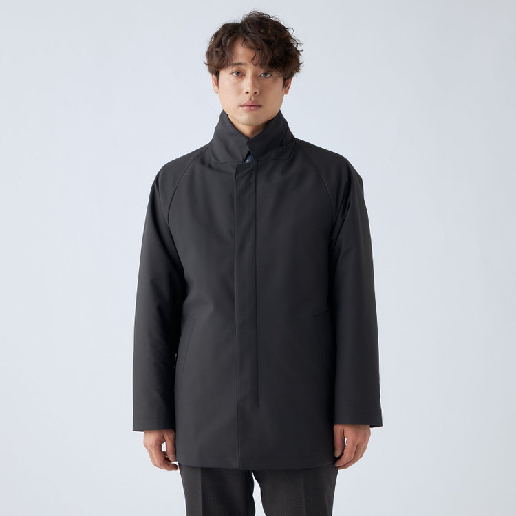 ソノタ（KONAKA用） 【レギュラーフィット】【撥水加工】【秋冬】スタンドカラーコート/ブラック 黒