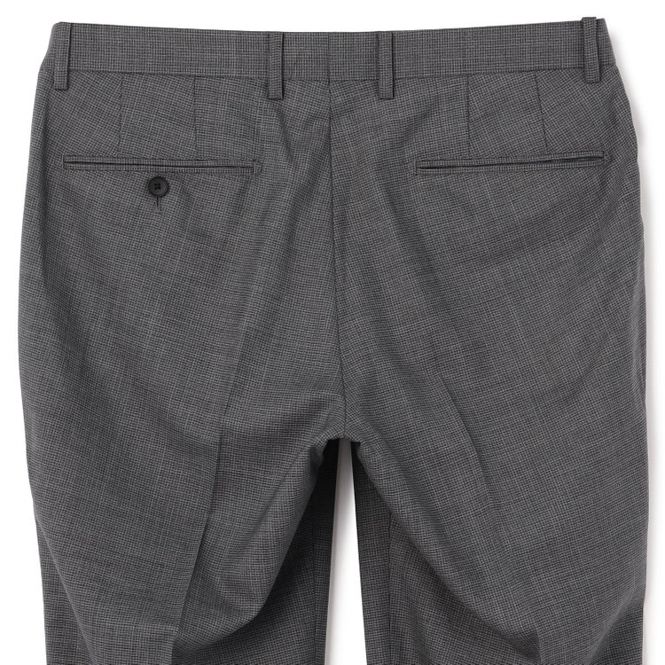 ＪＰ コンフォート 【JOHN PEARSE comfort】【春夏】2釦シングルスーツ ショートタック/グレー×チェック/REAL GRAY/NEW ZEALAND WOOL/SustainaBee Wool/※裾上げ必要 グレー中間