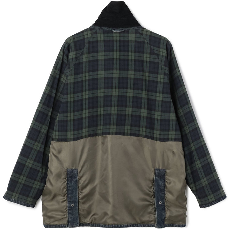 スタンリーブラッカ 【stanley blacker new york】【秋冬】デニムハンティングジャケット/ネイビー 紺中間