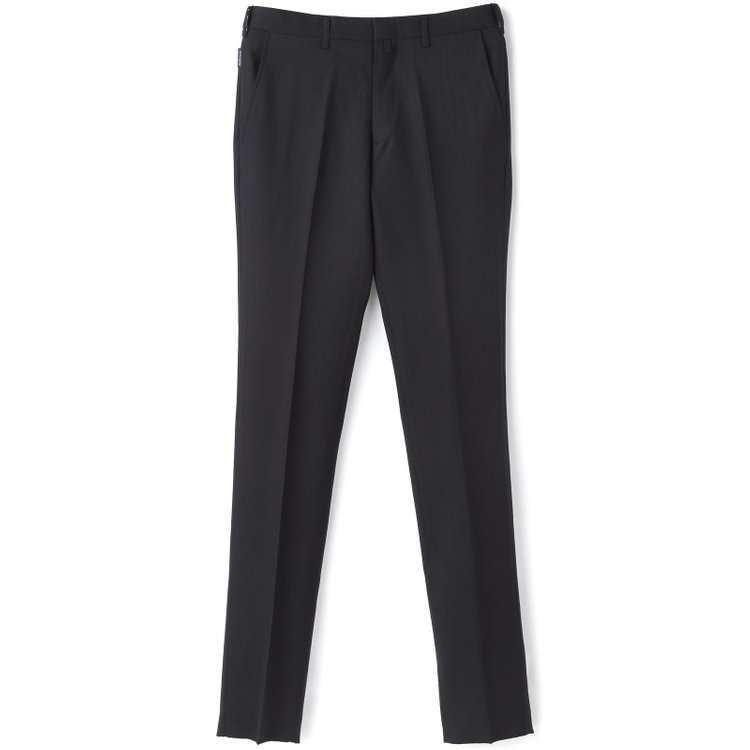 スタンリーブラッカ 【stanley blacker new york】【秋冬】0タックスラックス/ブラック×シャドーストライプ/ウエストムーブ仕様/※裾上げ必要 黒