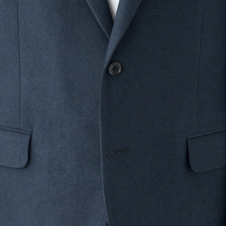 ハイスペックモーション 【HIGH SPEC MOTION】【秋冬】ポリエステル2釦シングルジャケット/ネイビー/ウォシャブルシャブル 紺濃色