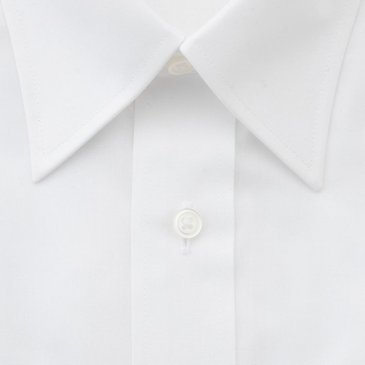 KONAKA　アウトレット 【WEB限定/OUTLET/汚れ・キズ等有】【DUKEMORGAN】【形態安定】レギュラーカラーワイシャツ/ホワイト×ブロード 白