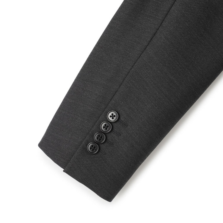 ＫＡＮＳＡＩＭＡＮ 【KANSAIMAN collection】【秋冬】2釦シングルスーツ ショートタック/グレー/REAL GRAY COLLECTION/NEW ZEALAND WOOL SHOWER CLEAN/SustainaBee Wool/※裾上げ必要 グレー濃色
