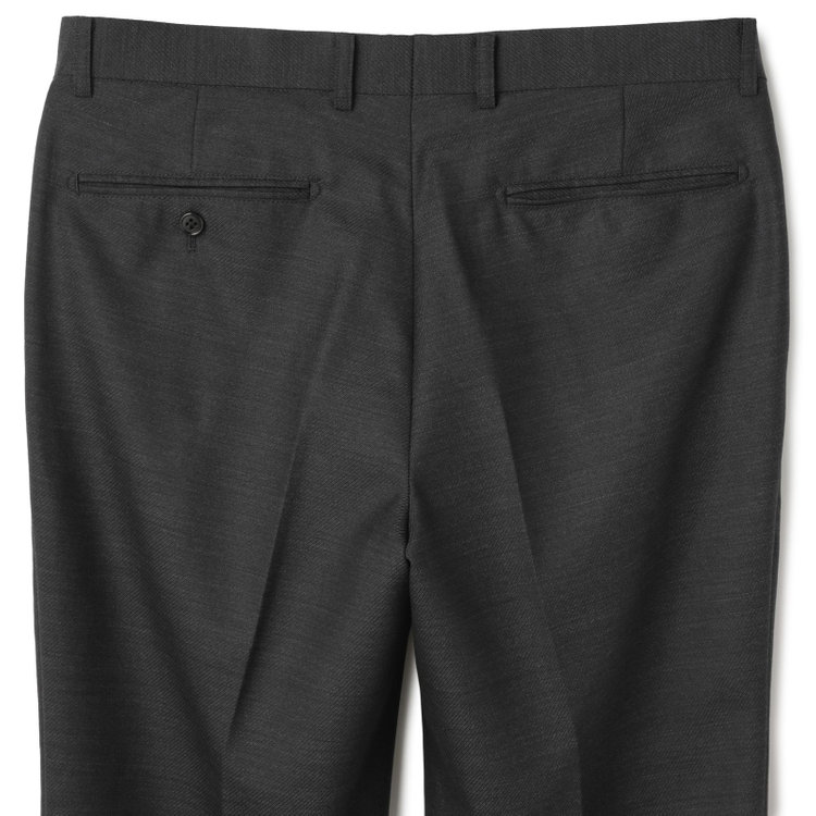 ＫＡＮＳＡＩＭＡＮ 【KANSAIMAN collection】【秋冬】2釦シングルスーツ ショートタック/グレー/REAL GRAY COLLECTION/NEW ZEALAND WOOL SHOWER CLEAN/SustainaBee Wool/※裾上げ必要 グレー濃色