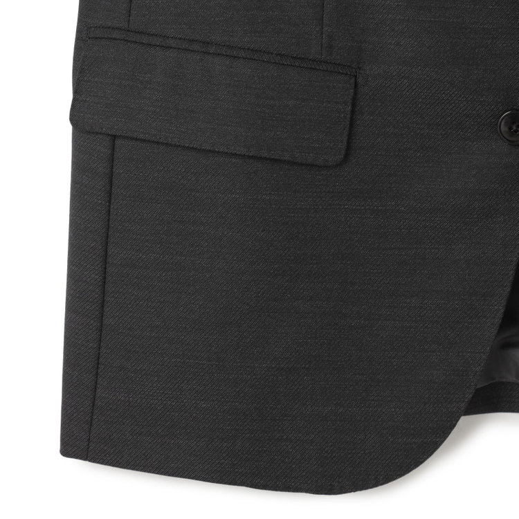 ＫＡＮＳＡＩＭＡＮ 【KANSAIMAN collection】【秋冬】2釦シングルスーツ ショートタック/グレー/REAL GRAY COLLECTION/NEW ZEALAND WOOL SHOWER CLEAN/SustainaBee Wool/※裾上げ必要 グレー濃色