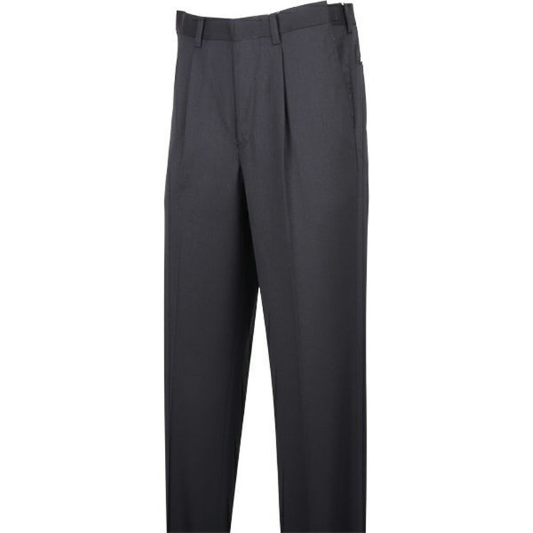 KONAKA　アウトレット 【WEB限定/OUTLET/汚れ・キズ等有】【JOHN PEARSE White】【年間】ウールブレンド 1タックスラックス/ブラック×ソリッド/ウォッシャブル/ウエストアジャスター仕様 ブラック系(黒)