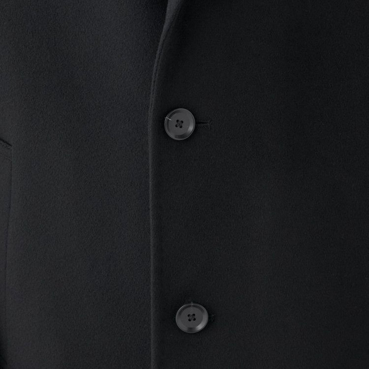 ソノタ（KONAKA用） 【THE 神 COAT】【Donato Vinci Italy UOMO】ウールチェスターコート/ブラック/NEW ZEALAND LIMITED WOOL 黒
