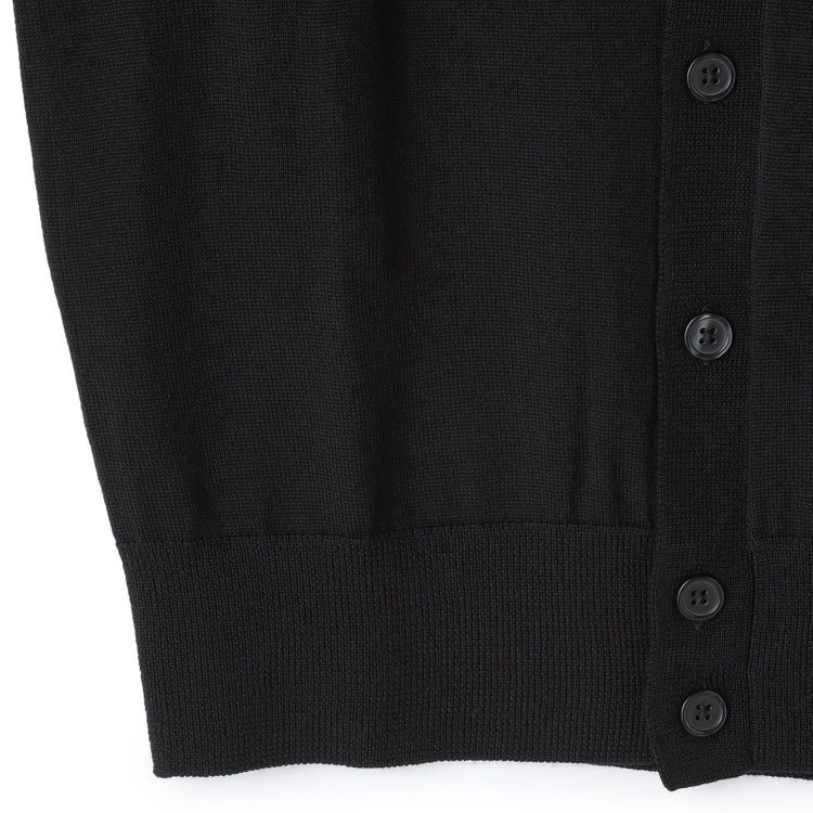 ＪＰ コンフォート 【JOHN PEARSE comfort navy】カーディガン/ブラック/ウォッシャブル 黒