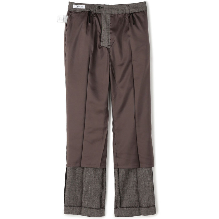 ソノタ（KONAKA用） 【Diana】【秋冬】パンツ/ブラウン/ウォッシャブル＆ストレッチ/BISHU JAPAN/裾上げ済仕様 茶中間